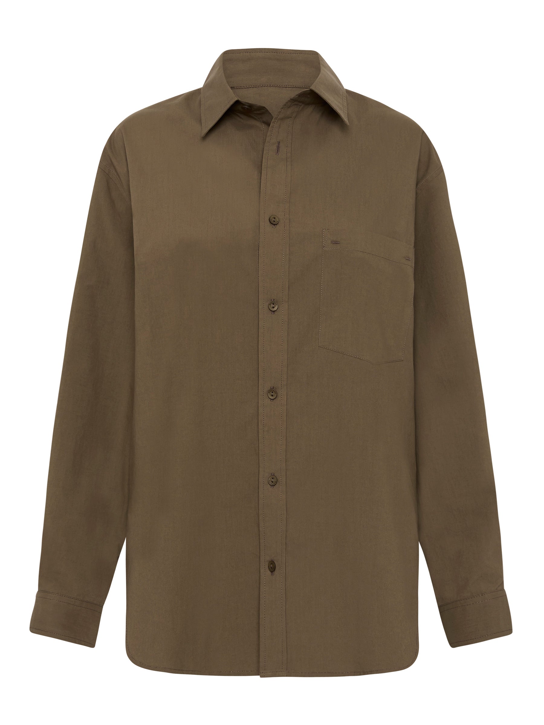 Matteau | Relaxed Shirt in Olive | The UNDONE