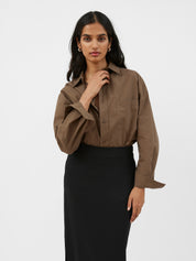 Matteau | Relaxed Shirt in Olive | The UNDONE