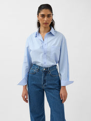 Matteau | Relaxed Shirt in Powder Blue | The UNDONE