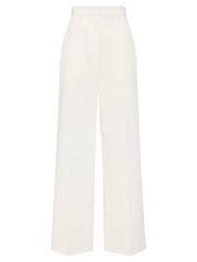 Matteau | Straight Twill Trouser in White Chalk | The UNDONE