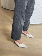 Nelson Made | Mila Mini in White Crema Leather | The UNDONE