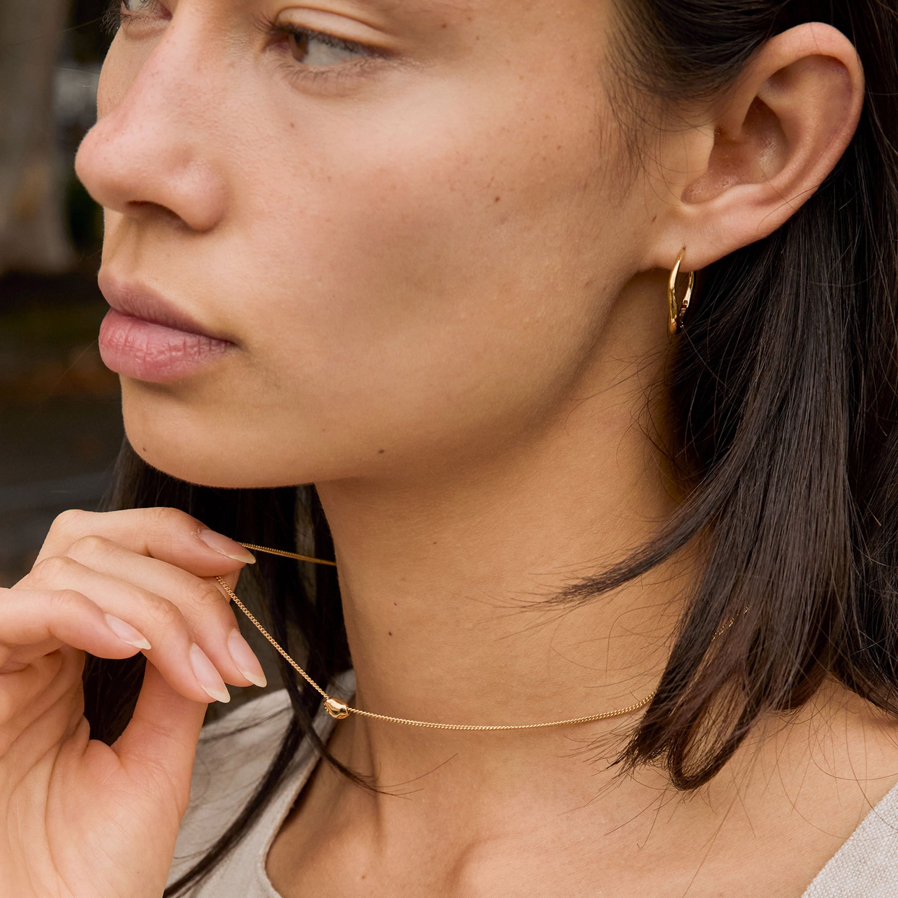 Nina Gordon | Momento Mini Hoops in 14k Gold Vermeil | The UNDONE