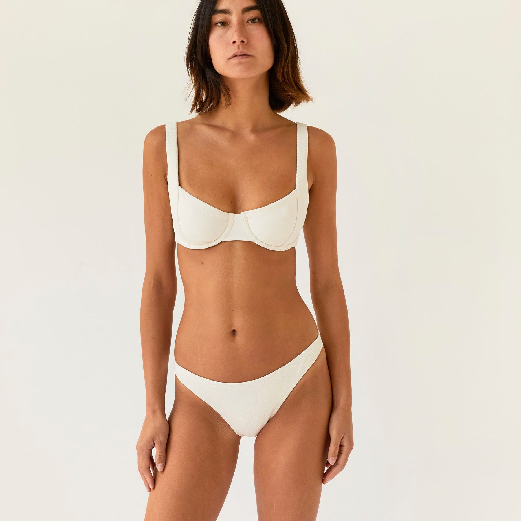 Peony Swim | Staple Pant in Cream | The UNDONE