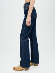 RE/DONE | 90s High Rise Loose Jean in Heritage Rinse | The UNDONE