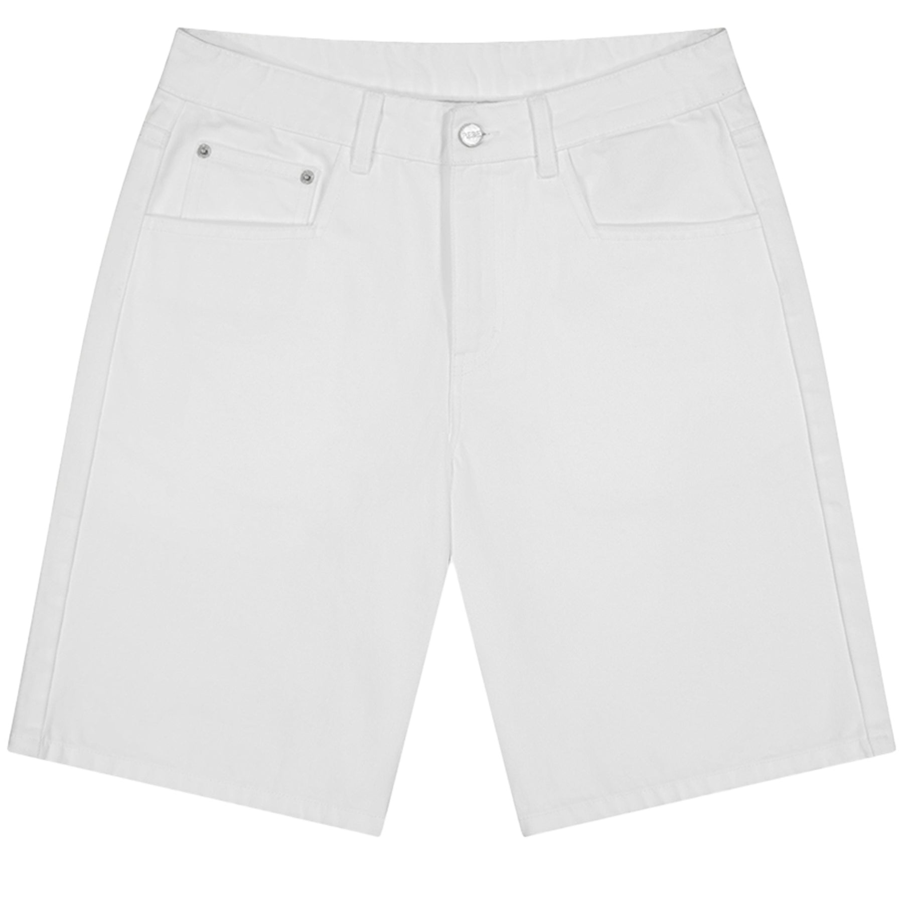 Rebe | Dillon Denim Shorts in White | The UNDONE