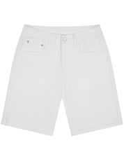 Rebe | Dillon Denim Shorts in White | The UNDONE