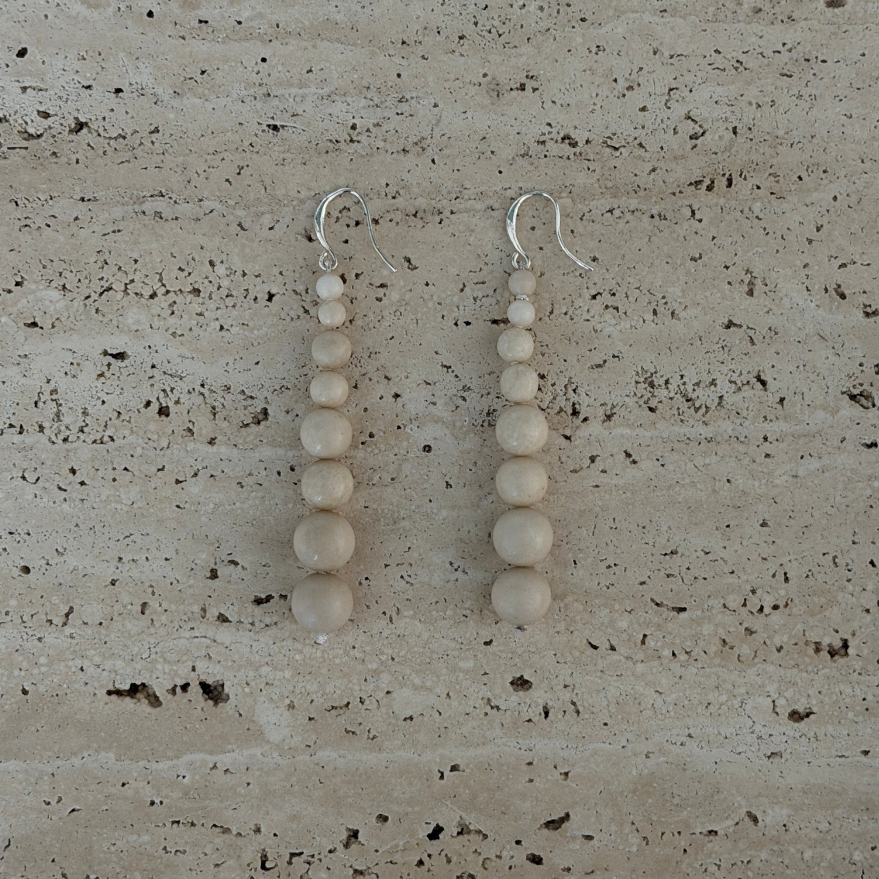 Remi Beaded Earrings - White River Jasper | The UNDONE