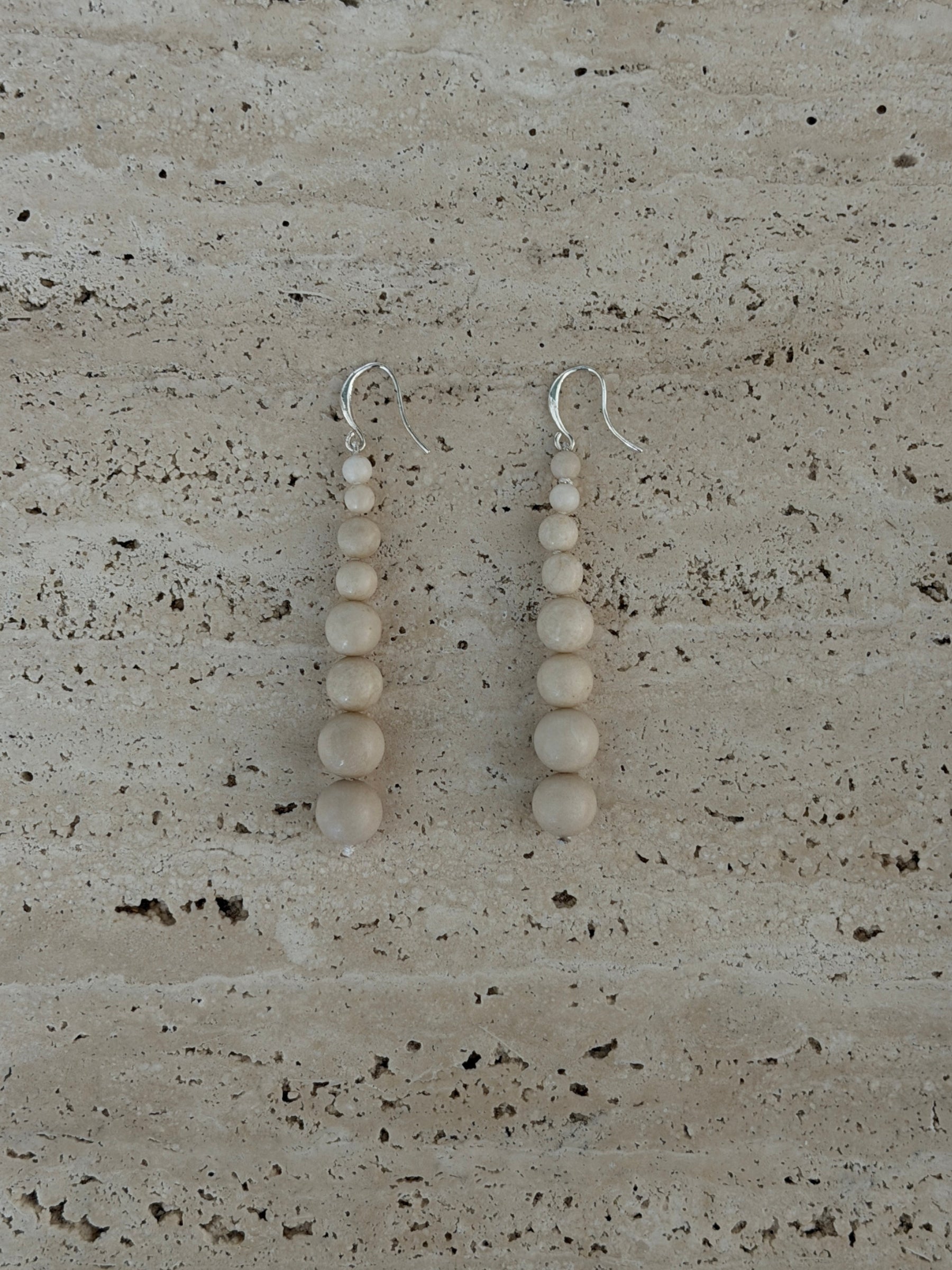 Remi Beaded Earrings - White River Jasper | The UNDONE