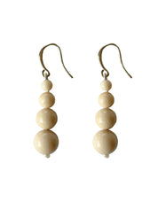 Remi Petite Beaded Earrings - White River Jasper | The UNDONE