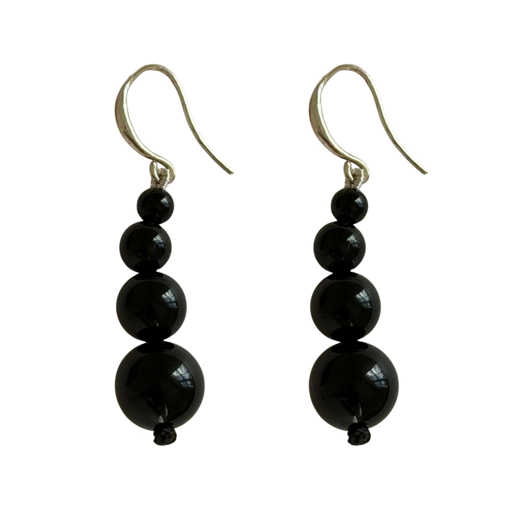 Remi Petite Beaded Earrings - Black Onyx | The UNDONE