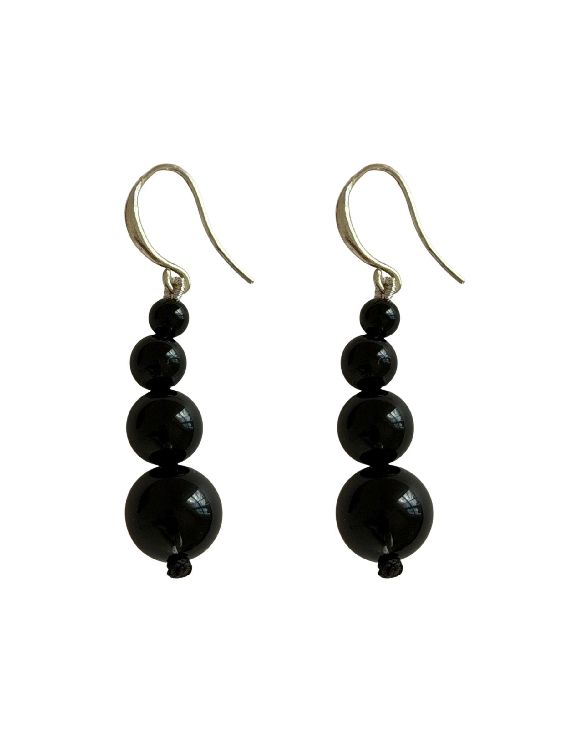Remi Petite Beaded Earrings - Black Onyx | The UNDONE