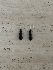 Remi Petite Beaded Earrings - Black Onyx | The UNDONE