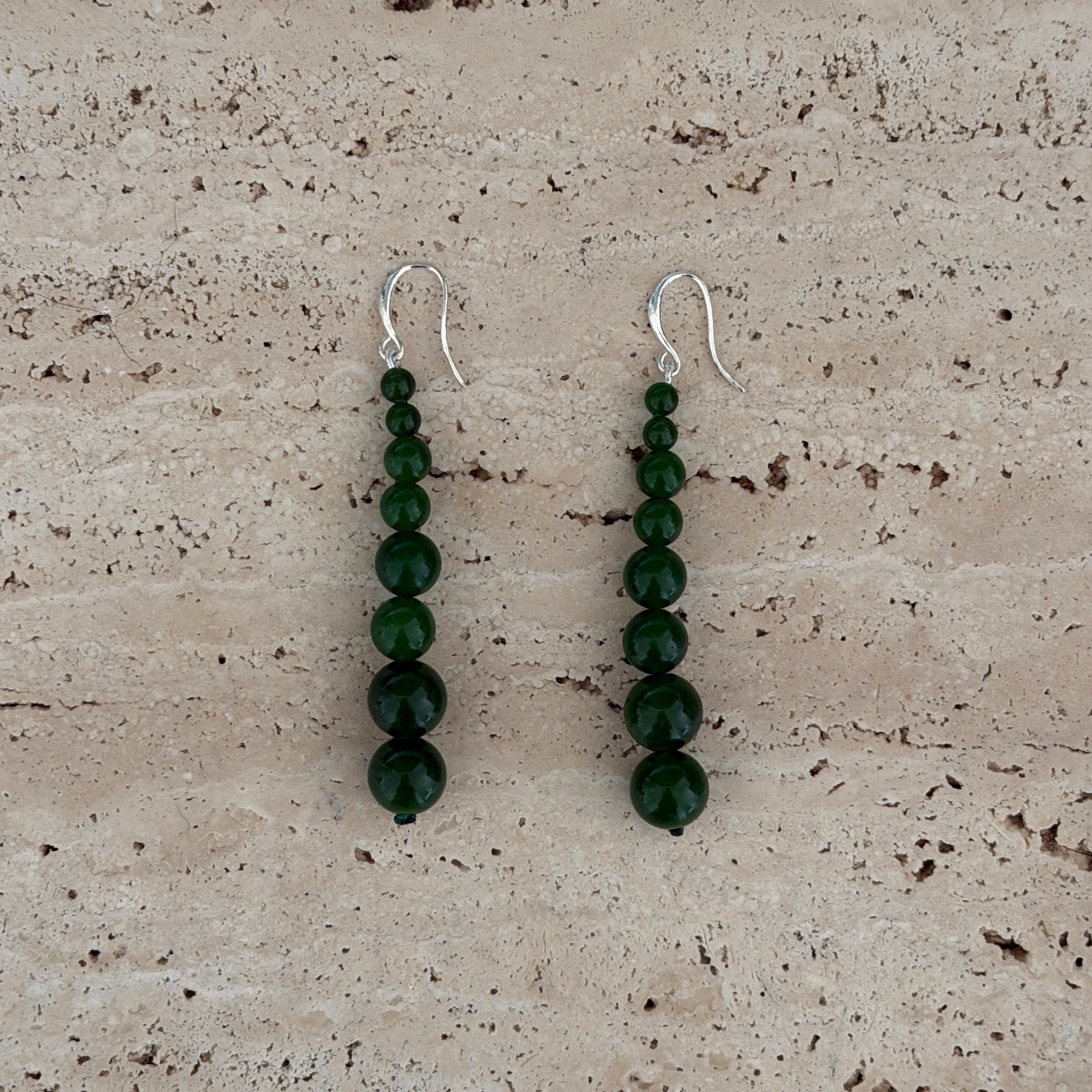 Remi Beaded Earrings - Green Jade | The UNDONE