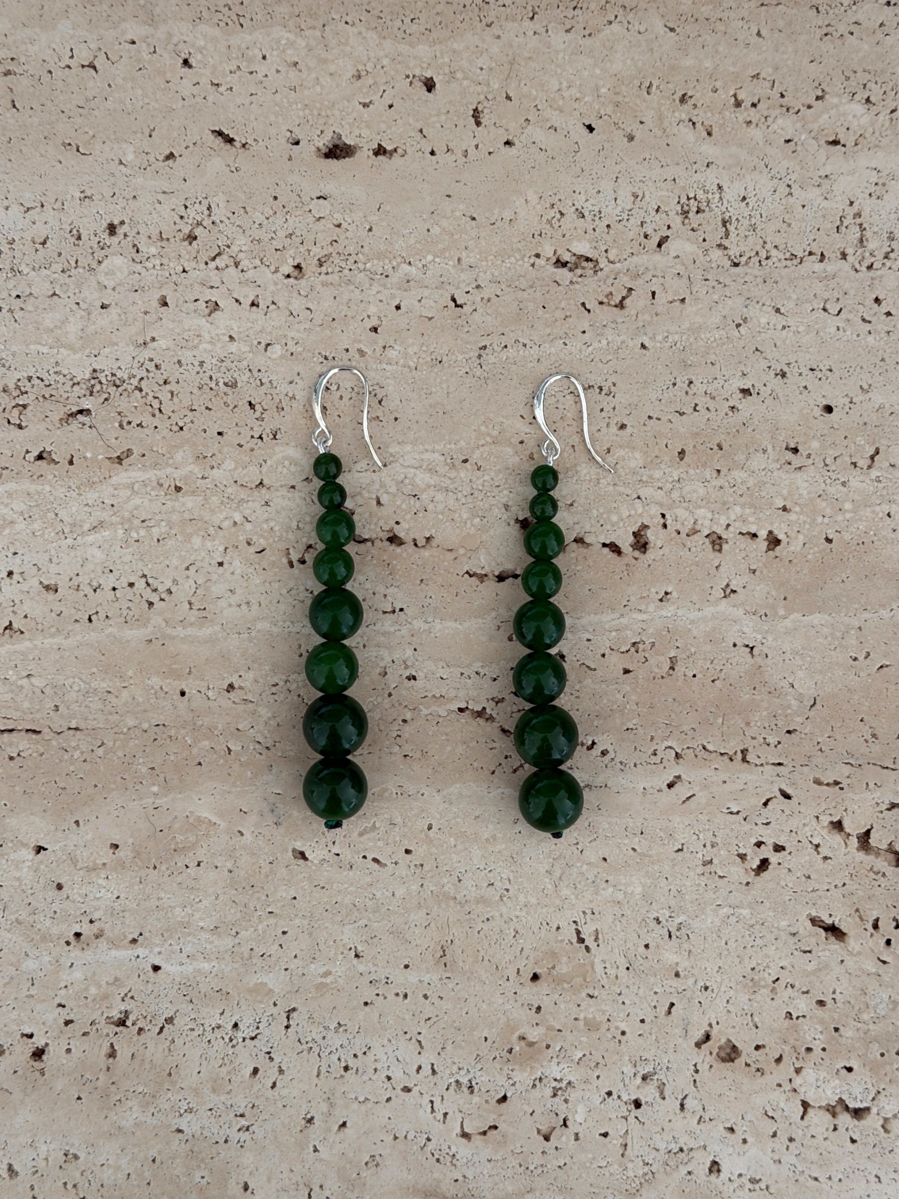Remi Beaded Earrings - Green Jade | The UNDONE