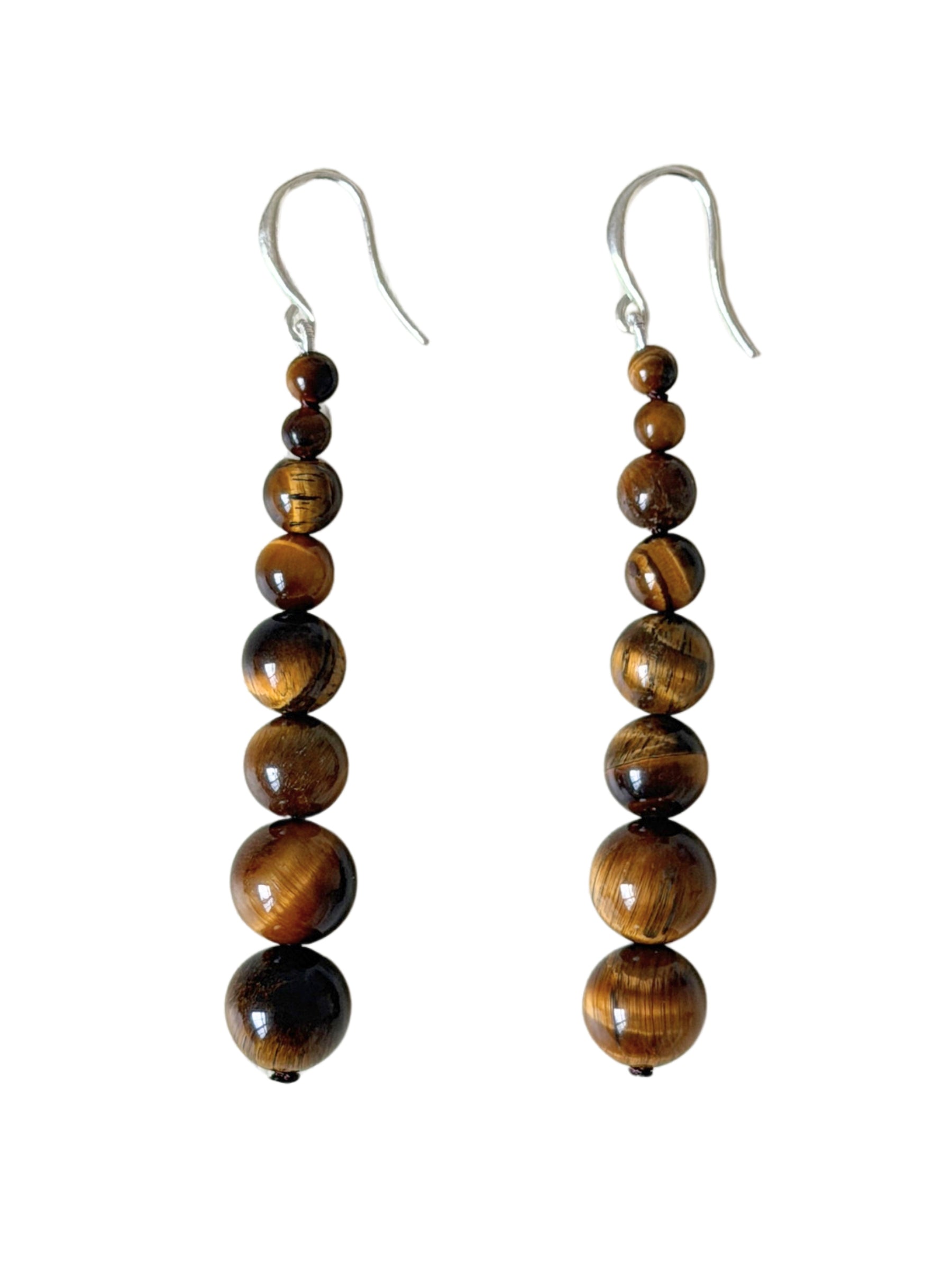 Remi Beaded Earrings - Tigers Eye | The UNDONE