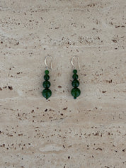 Remi Petite Beaded Earrings - Green Jade | The UNDONE