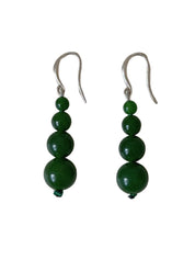 Remi Petite Beaded Earrings - Green Jade | The UNDONE