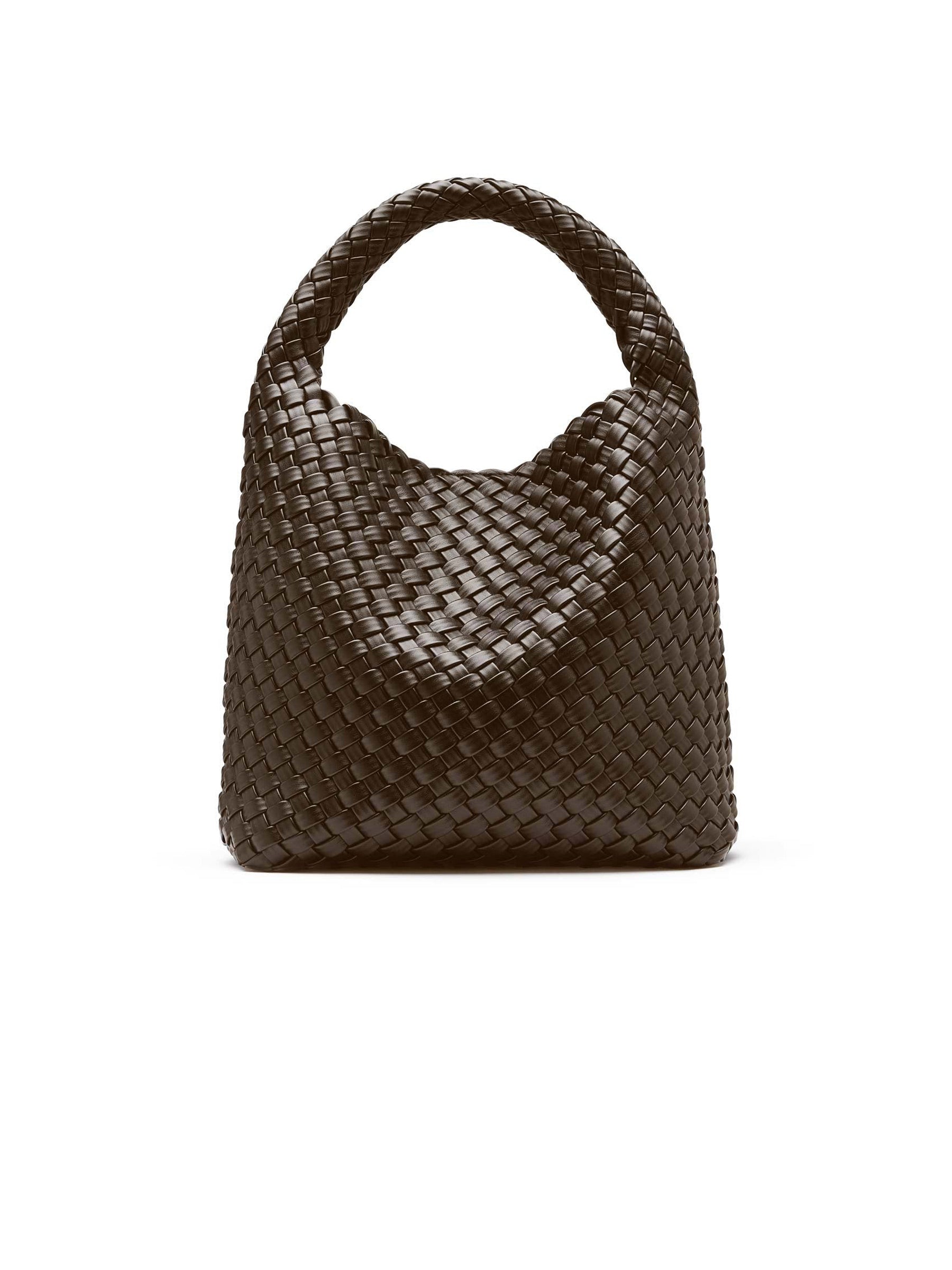 Alt-Leather Woven Small Tote