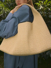 Rylan Blake Raffia Hobo Tote | TheUNDONE
