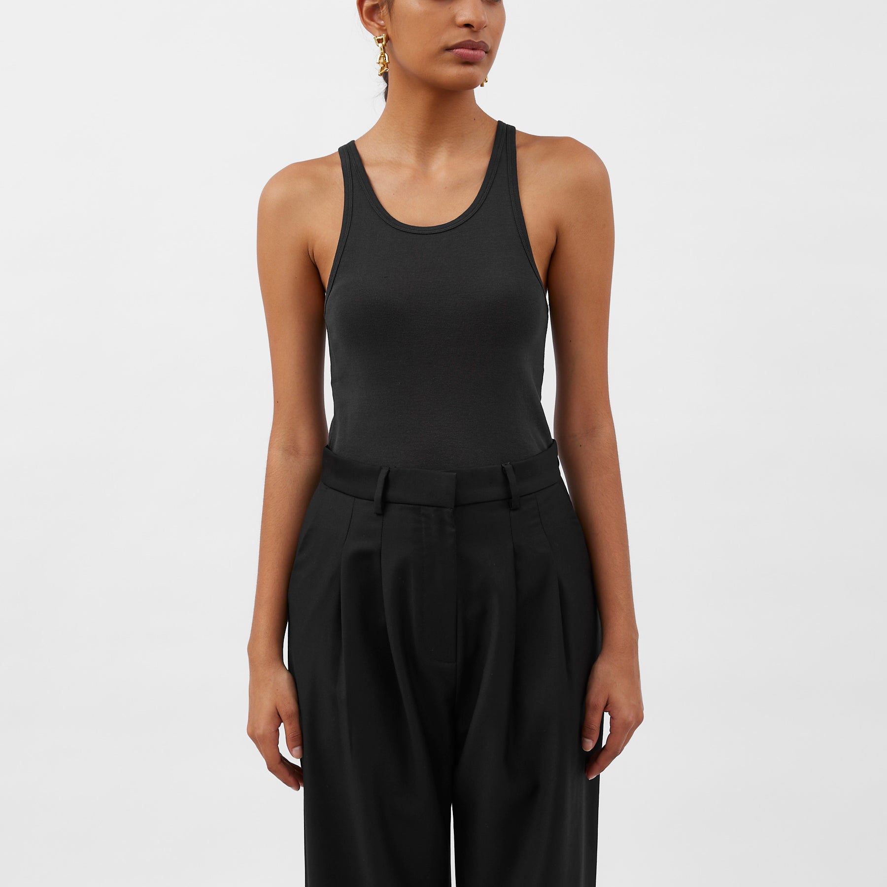 St. Agni | Organic Cotton Everyday Tank in Black | The UNDONE