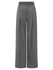 St. Agni | Homme Pleat Pants in Pewter Grey | The UNDONE