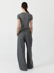 St. Agni | Organic Cotton Baby Tee in Pewter Grey | The UNDONE