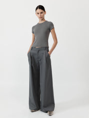 St. Agni | Organic Cotton Baby Tee in Pewter Grey | The UNDONE