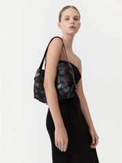 St. Agni | Woven Mini Tote in Black | The UNDONE