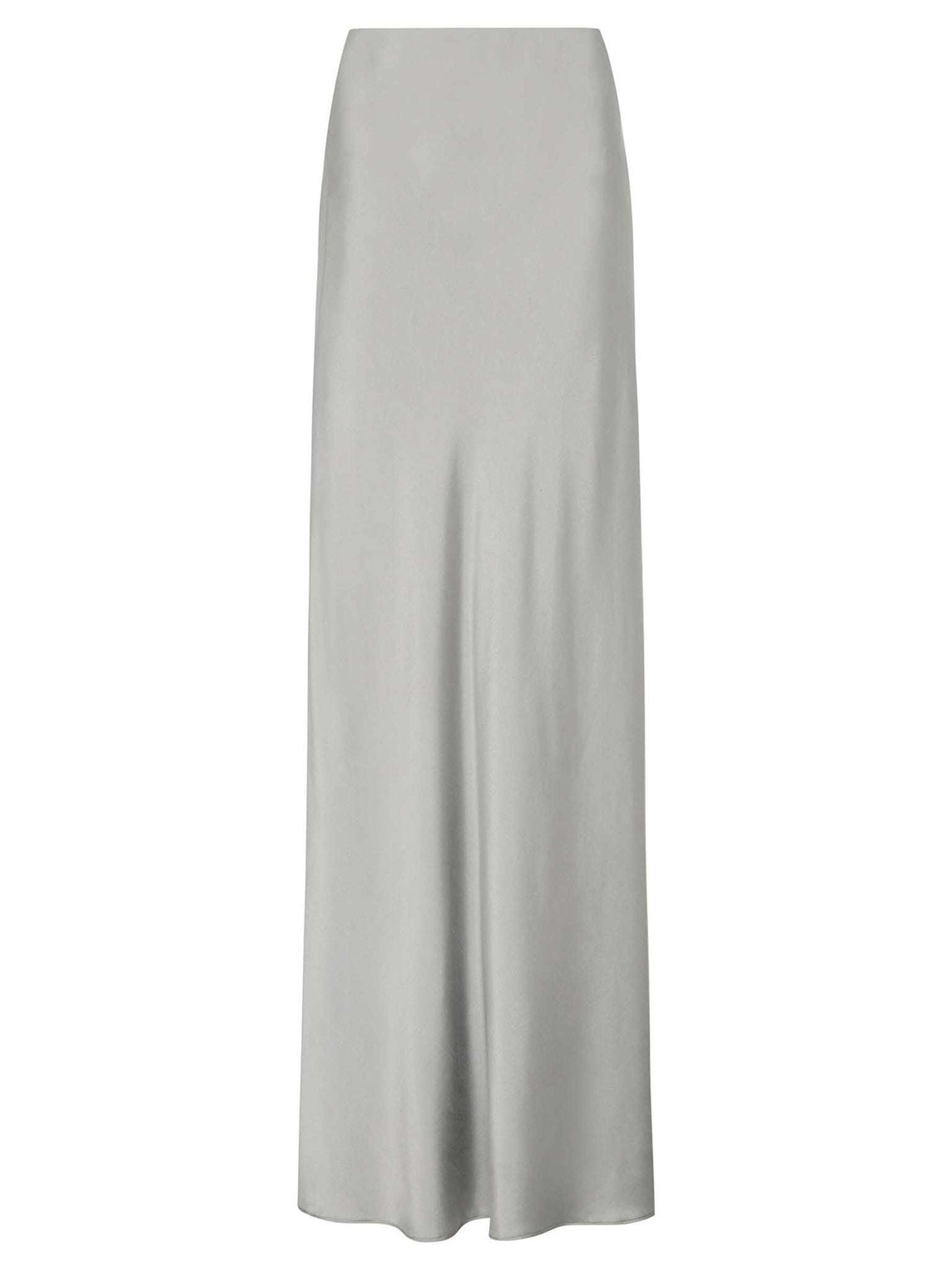 St. Agni Bias Slip Skirt in Grey Silver The UNDONE