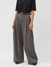 St. Agni | Homme Pleat Pants in Pewter Grey | The UNDONE
