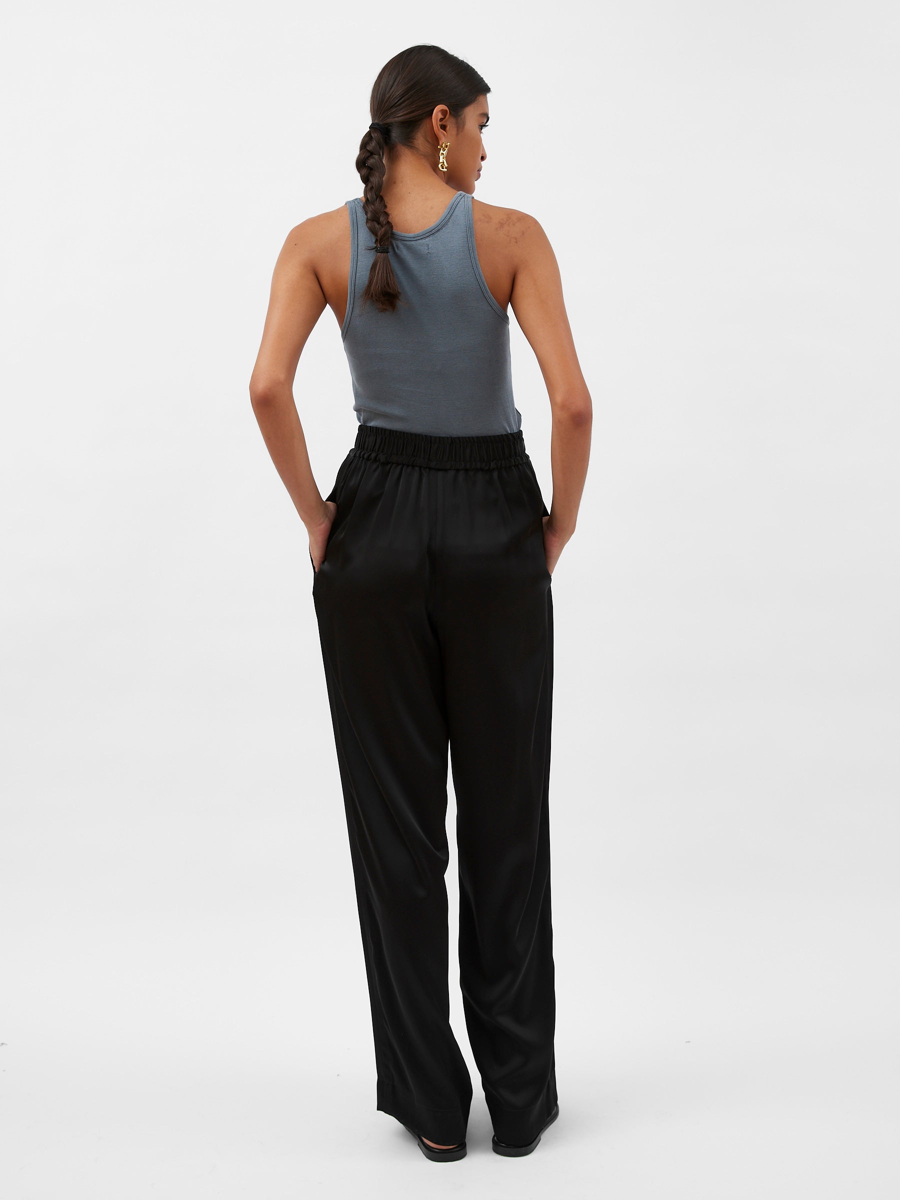 Esse Studios | Gathered Pants in Black | The UNDONE