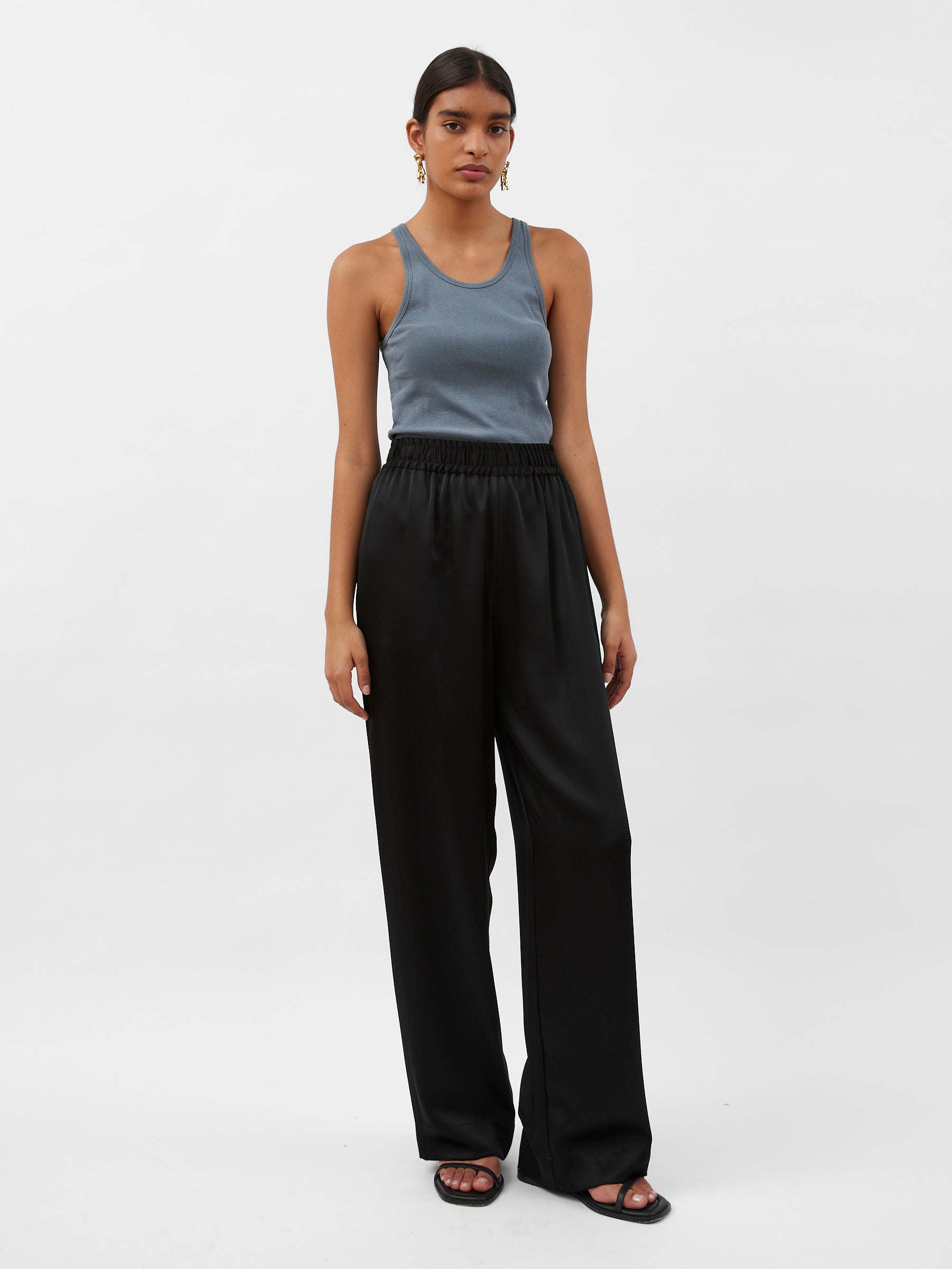Esse Studios | Gathered Pants in Black | The UNDONE