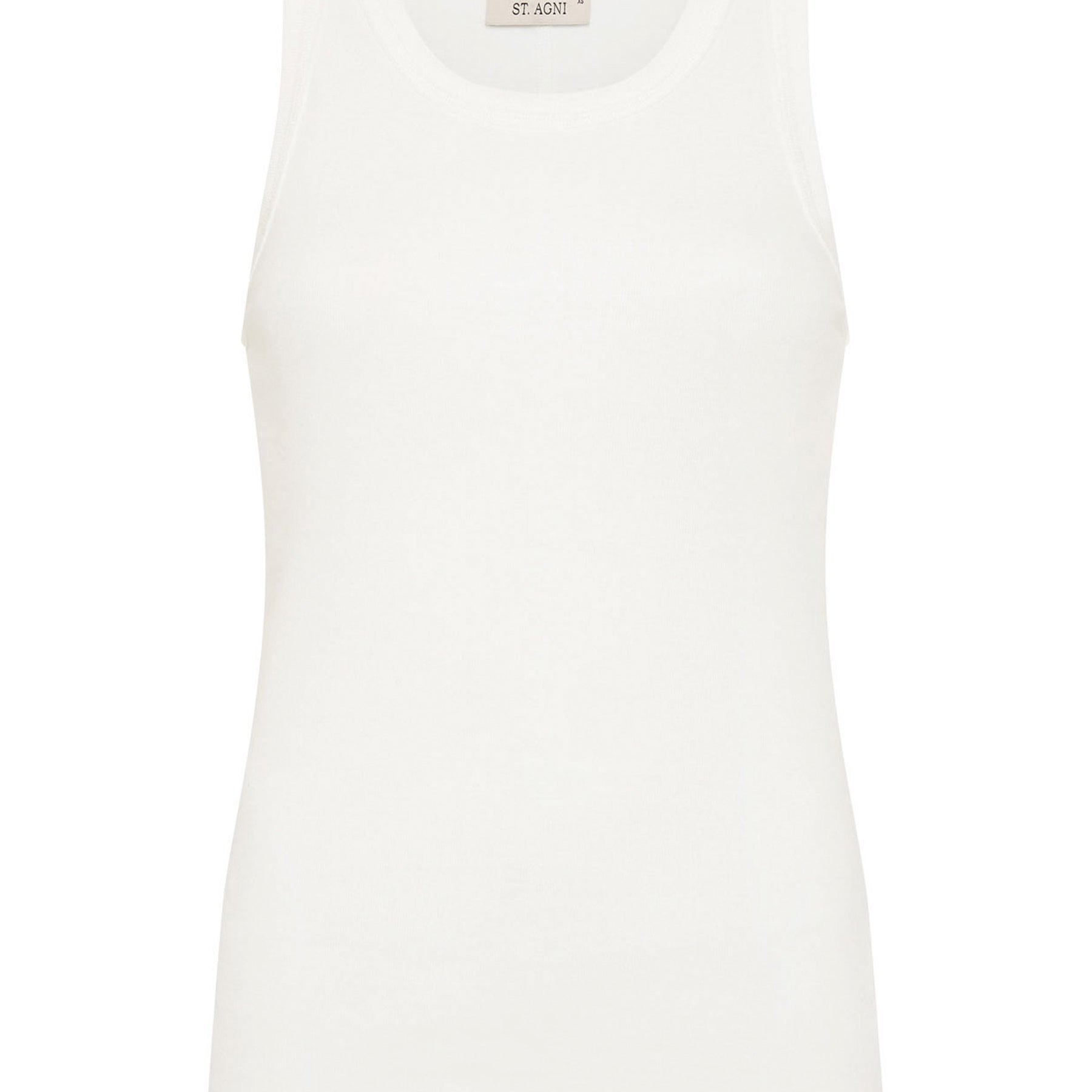 St. Agni | Organic Cotton Singlet in White | The UNDONE