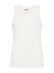 St. Agni | Organic Cotton Singlet in White | The UNDONE