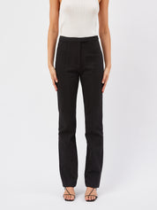St. Agni | Slim Panelled Trousers in Black | The UNDONE