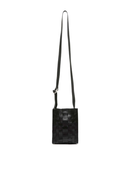 St. Agni | Woven Boxy Sling Pouch in Black | The UNDONE