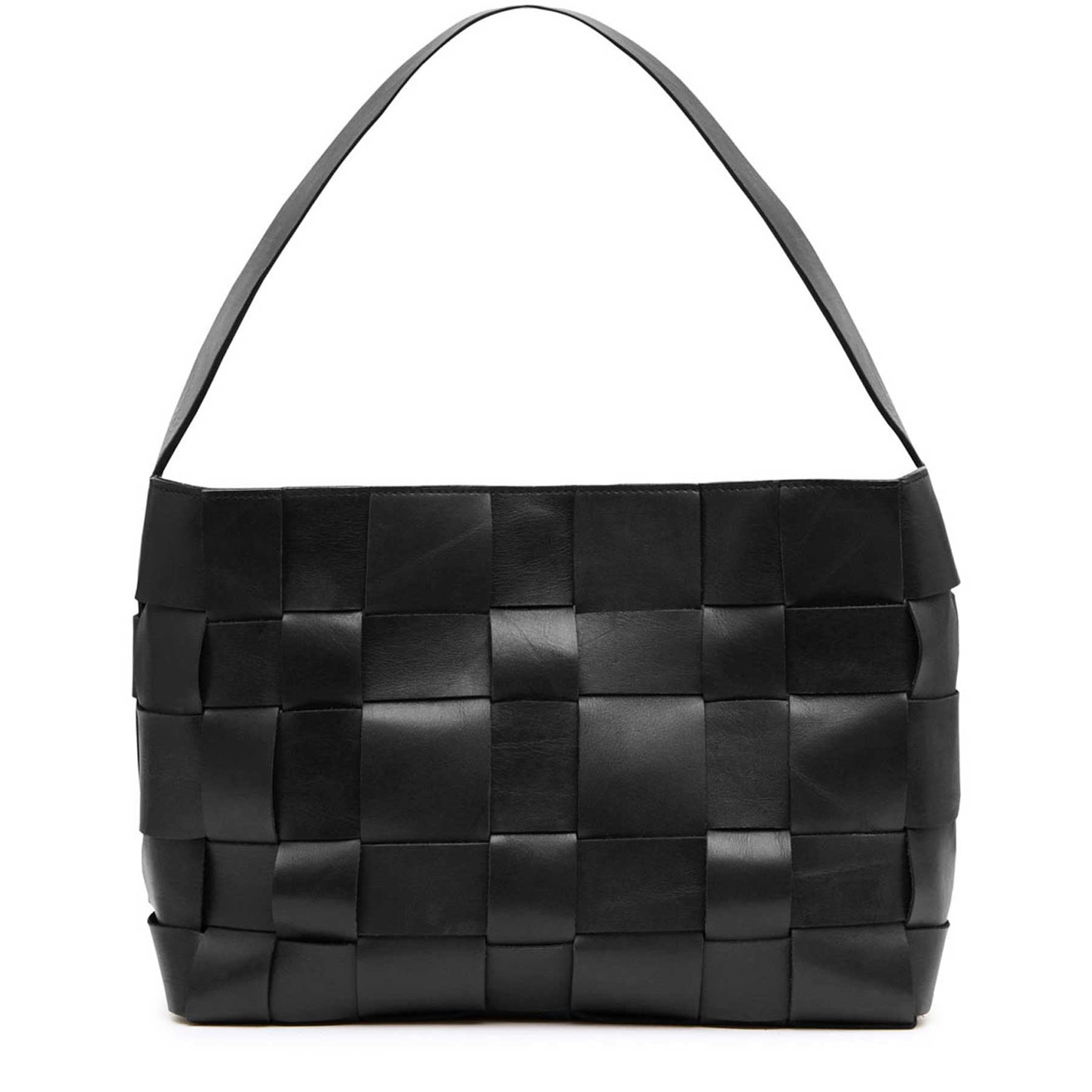 St. Agni | Woven Mini Tote in Black | The UNDONE