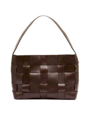 St. Agni | Woven Mini Tote in Chocolate | The UNDONE