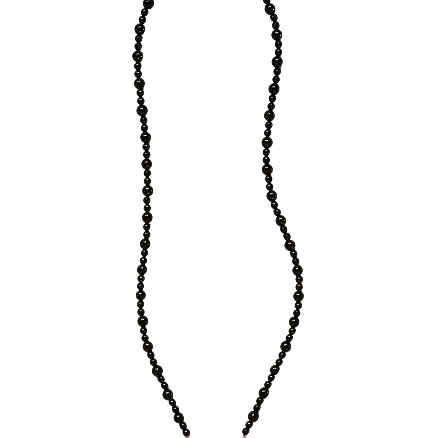 Sydney Black Beaded Phone Strap - Functional Jewellery | The UNDONE