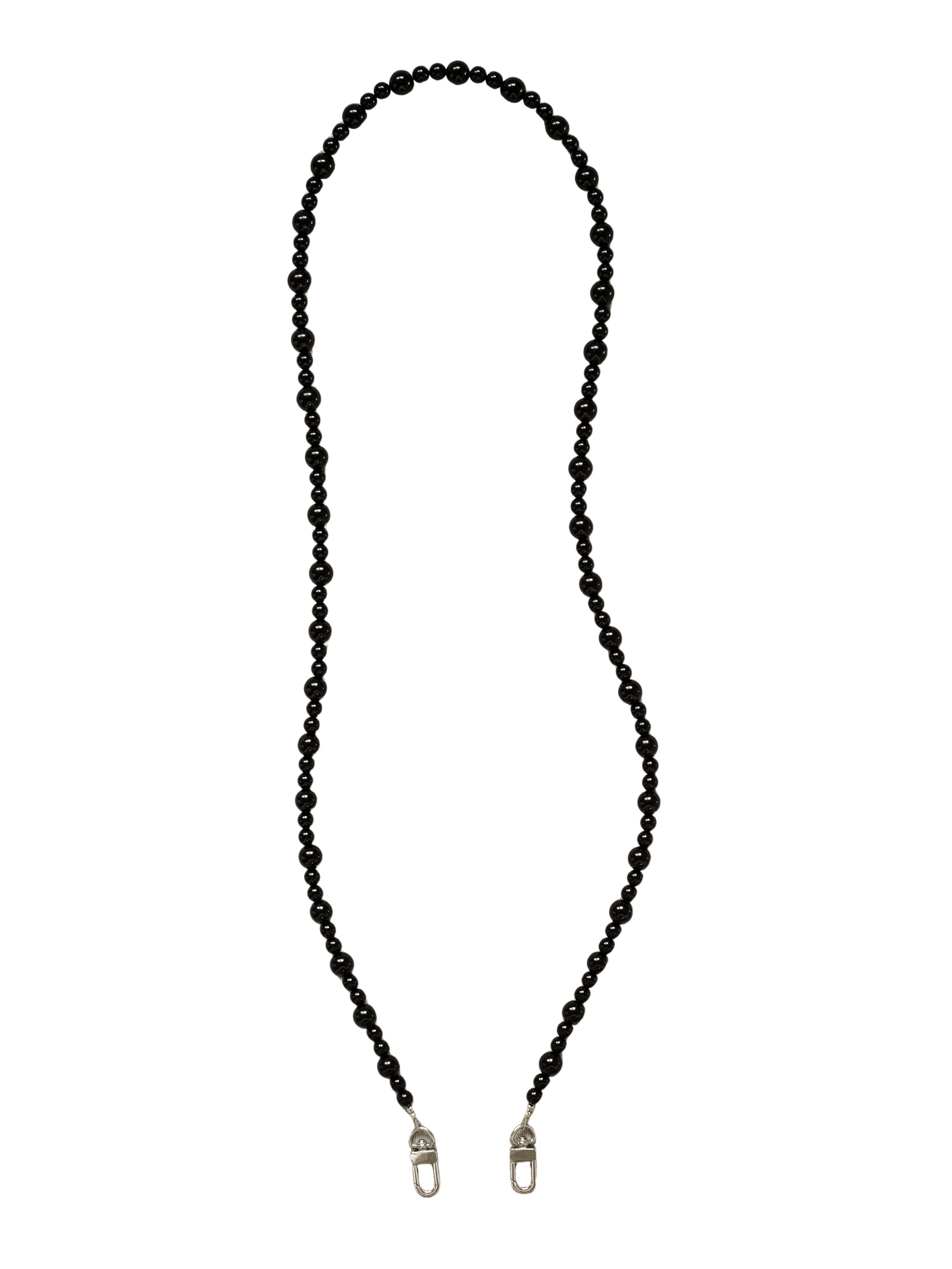 Sydney Black Beaded Phone Strap - Functional Jewellery | The UNDONE