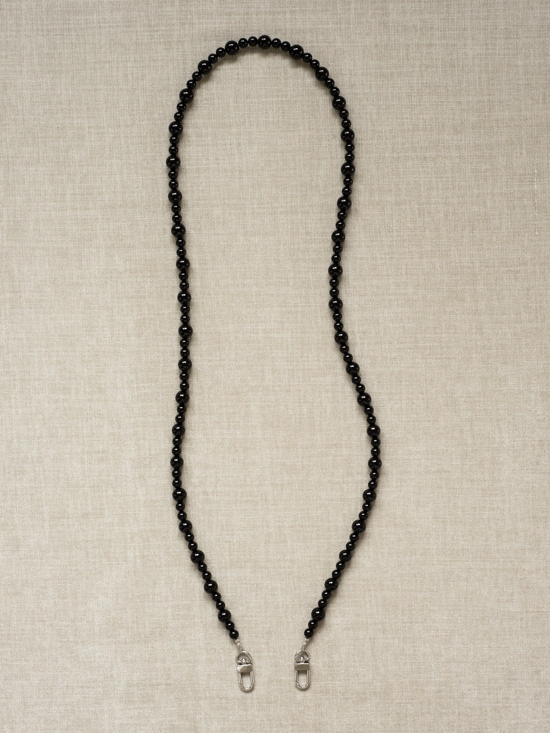 Sydney Black Beaded Phone Strap - Functional Jewellery | The UNDONE