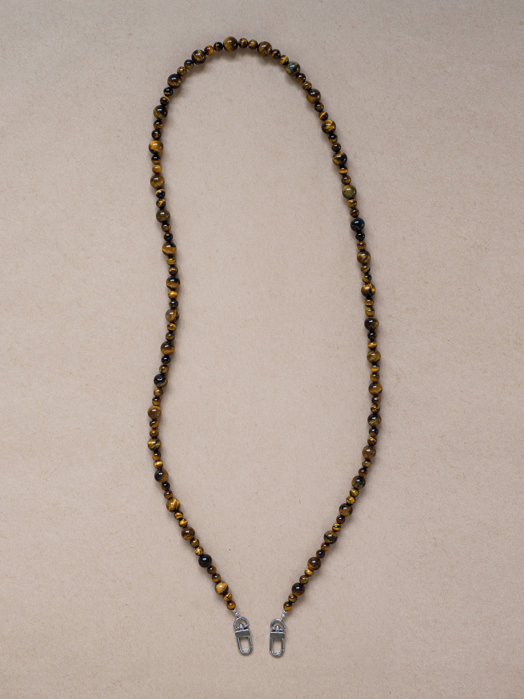 Sydney Tiger's Eye Beaded Phone Strap - Functional Jewellery | The UNDONE