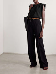 The Frankie Shop | Eva Cotton-Jersey Tank in Black | The UNDONE