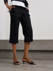 The Row | Combo Satin Mules in Black | The UNDONE