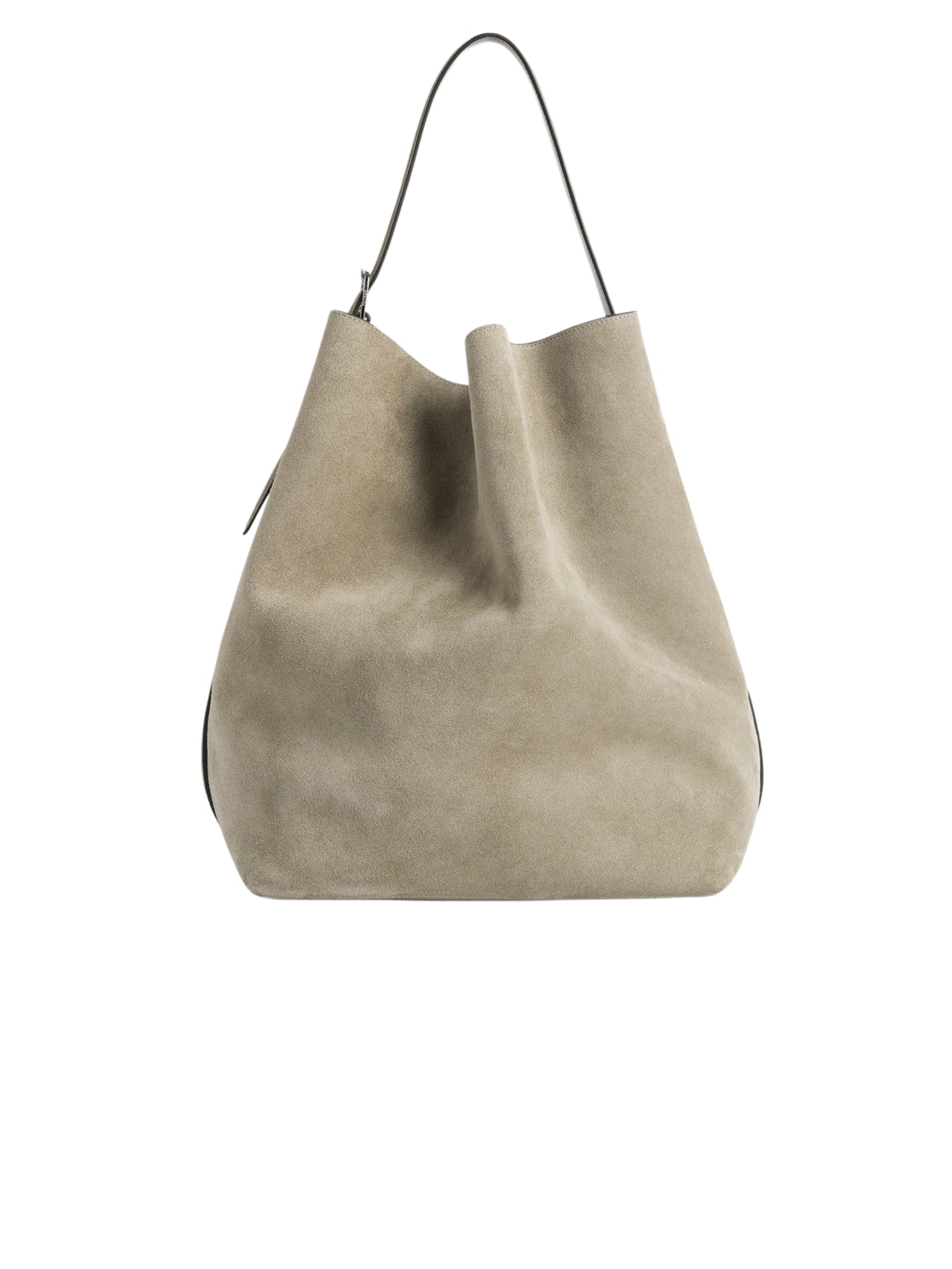 Belted Suede Tote