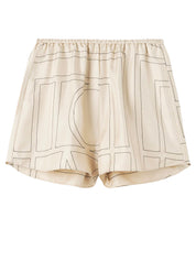 Monogram Silk Pj Shorts