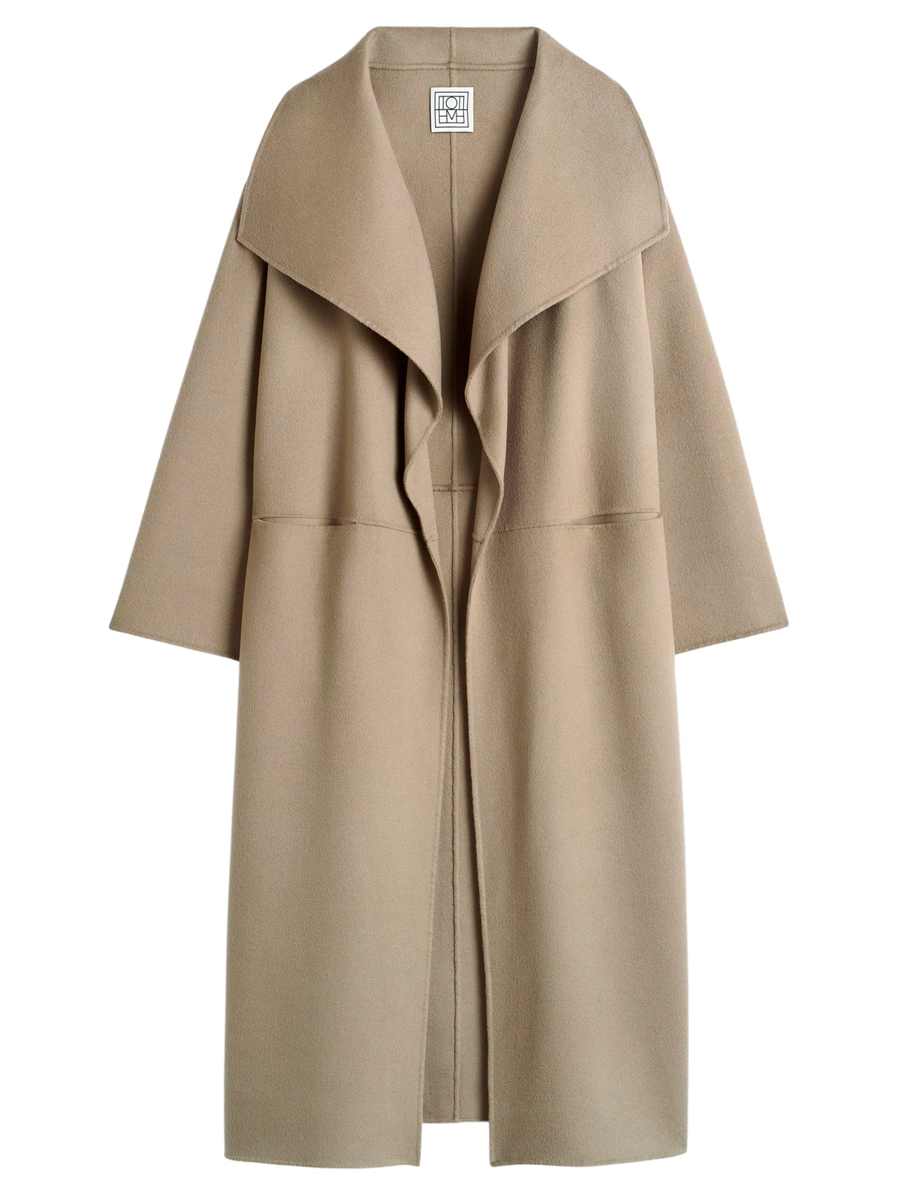 TOTEME | Signature Wool Cashmere Coat in Truffle | The UNDONE