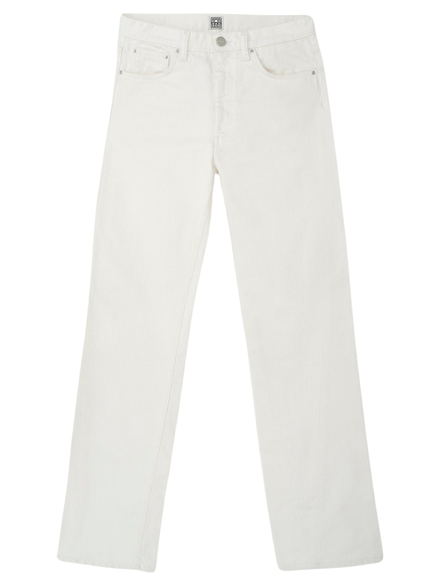 TOTEME | Twisted Seam Denim in Off White | The UNDONE