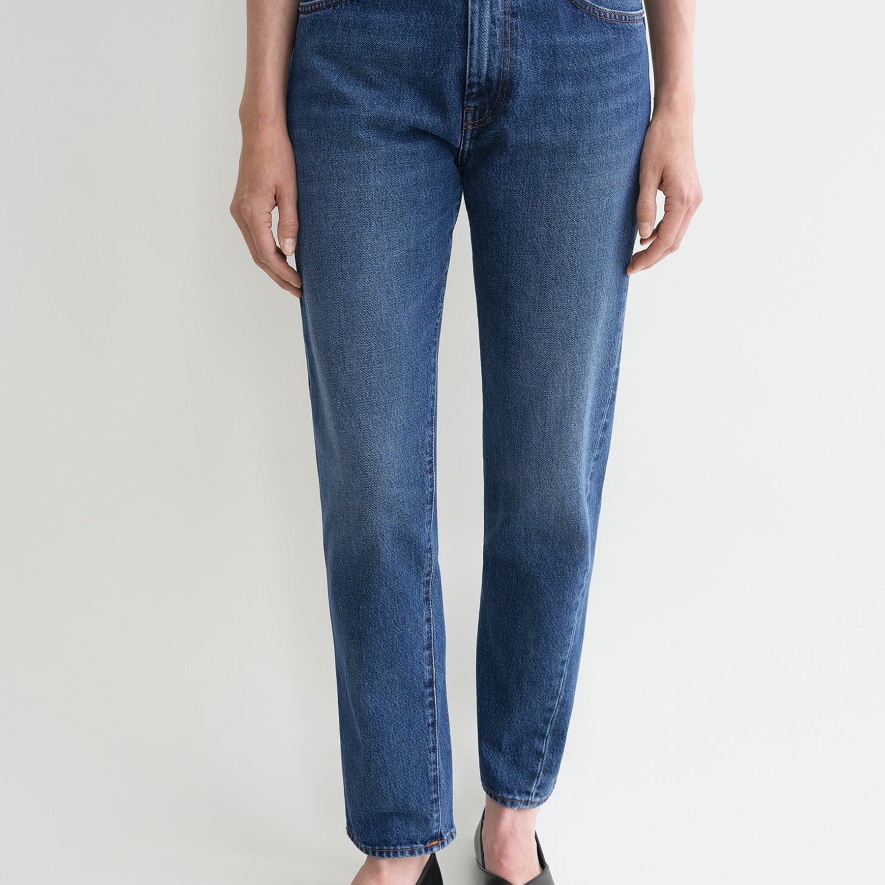 TOTEME | Twisted Seam Denim in Washed Blue | The UNDONE