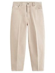 TOTEME | Wide Tapered Leg Denim in Smoke Grey | The UNDONE